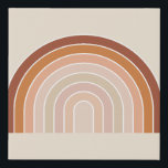 Boho Rainbow Beige Terracotta Künstlicher Leinwanddruck<br><div class="desc">Regenbogen - Boho Regenbogen - Abstrakte Bögen - Neutral Beige / Terracotta.</div>