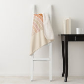 Boho Rainbow Beige Terracotta Sherpadecke (Beispiel)