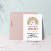 Boho Rainbow Birthday Einladung