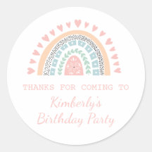 Boho Rainbow Birthday Favor