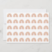 Boho Rainbow Birthday Foto Vielen Dank für Ihre Ei Einladung (Rückseite)