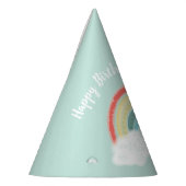 Boho Rainbow Birthday Party Kinder Partyhütchen (Links)