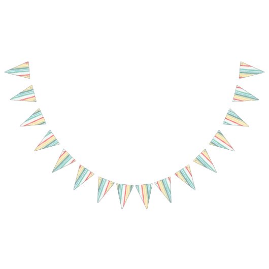 Boho Rainbow Birthday Party Kinder Wimpelkette (Alle)