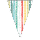Boho Rainbow Birthday Party Kinder Wimpelkette (Dritte Fahne)