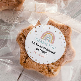 Boho Rainbow Birthday Sticker Labels