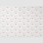 Boho Rainbow Birthday Tissue Paper Seidenpapier (Vorderseite)