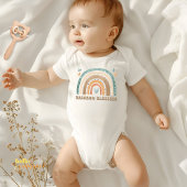 Boho Rainbow Blessing Baby Bodysuit Baby Strampler