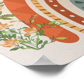 Boho Rainbow Blume Kinderzimmer Print Kids Room Po Poster (Ecke)