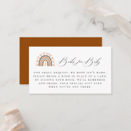 Boho Rainbow Book Request Encryption Card Platzkarte