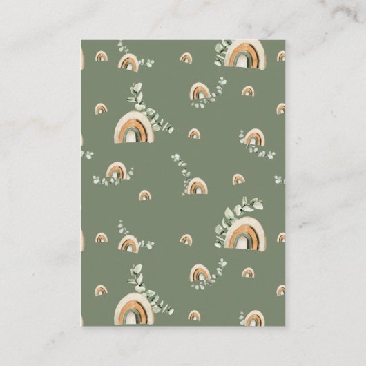Boho Rainbow Books Begleitkarte (Rückseite)