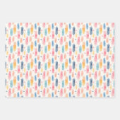 Boho Rainbow Brush Strokes & Dots Geschenkpapier Set (Vorderseite 2)
