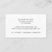 Boho Rainbow Child Daycare Business Card Visitenkarte (Rückseite)