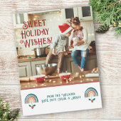 Boho Rainbow Christmas Feiertagskarte