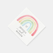 Boho Rainbow Cocktail Napkin Serviette (Ecke)
