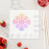 Boho Rainbow Color Pattern Serviette (Beispiel)