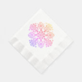 Boho Rainbow Color Pattern Serviette (Ecke)