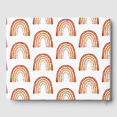 Boho Rainbow Custom Birthday Party Foil Guestbook Gästebuch (Rückseite)