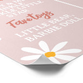 Boho Rainbow Daisy Birthday Milestone Sign Poster (Ecke)