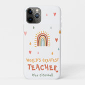 Boho Rainbow, der weltweit größte Lehrer Case-Mate iPhone Hülle (Rückseite)