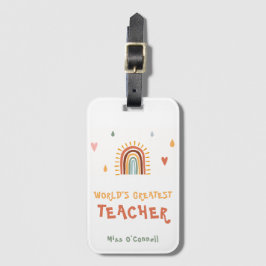 Boho Rainbow, der weltweit größte Lehrer Gepäckanhänger