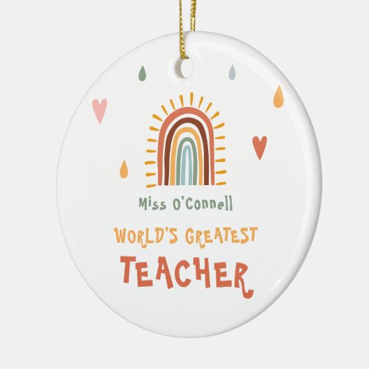 Boho Rainbow, der weltweit größte Lehrer Keramik Ornament (Links)