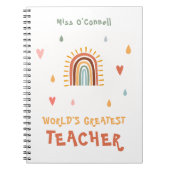 Boho Rainbow, der weltweit größte Lehrer Notizblock (Vorderseite)