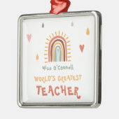 Boho Rainbow, der weltweit größte Lehrer Ornament Aus Metall (Links)