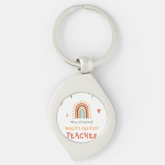 Boho Rainbow, der weltweit größte Lehrer Schlüsselanhänger (Vorderseite)