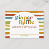 Boho Rainbow Diaper-Raffel Begleitkarte (Vorderseite)