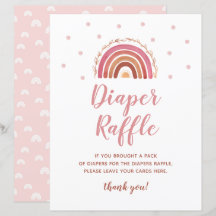 Boho Rainbow Diaper Raffle Baby Duschgel Spielzeic