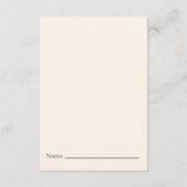 Boho Rainbow Diaper Raffle Card – Watercolor Begleitkarte (Rückseite)