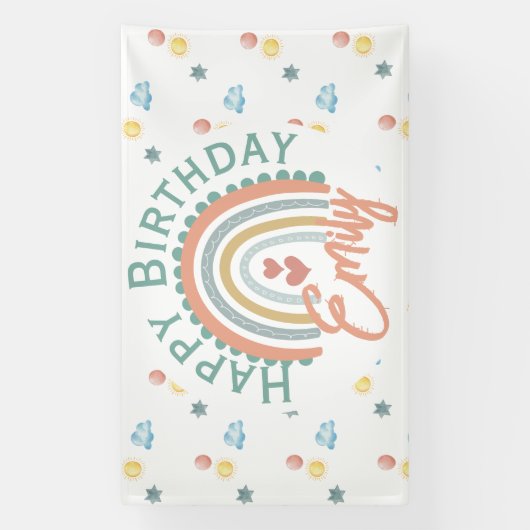 Boho Rainbow Dreams Banner (Vertikal)