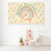 Boho Rainbow Dreams der Girl Banner (Insitu)