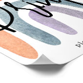 Boho Rainbow Drinks Poster (Ecke)