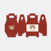 Boho Rainbow Earth Tone Terracotta Tropical Geschenkschachtel (Ungefaltet)