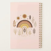 Boho Rainbow Earthy Pflanze Weekly Planner Planer (Rückseite)