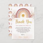 Boho Rainbow Ein kleiner Sonnensturm Dankeskarte (Vorne/Hinten)