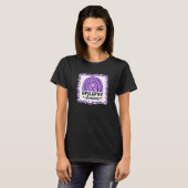 Boho Rainbow Epilepsy Awareness Day Warrior Survio T-Shirt (Vorne ganz)