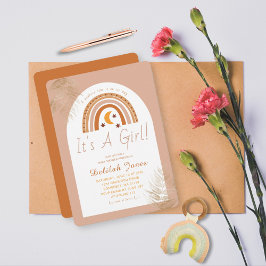 Boho Rainbow Es ist eine Girl Baby Dusche Einladung