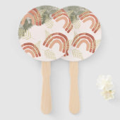 Boho Rainbow Fächer (Vorne und Hinten)