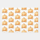 Boho Rainbow Fall Pumpkin Baby Dusche Geschenkpapier Set (Vorderseite 2)