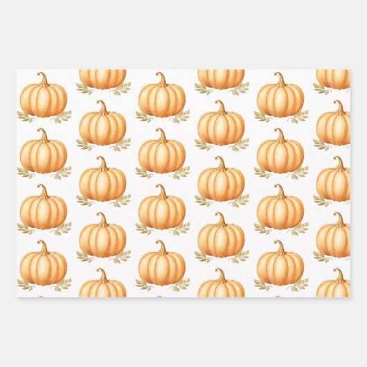 Boho Rainbow Fall Pumpkin Baby Dusche Geschenkpapier Set (Vorderseite 2)