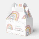 Boho Rainbow Favor Box Geburtstag Party Geschenkschachtel (Rückseite)