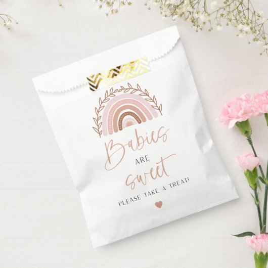 Boho Rainbow Fvor Bag, Dusty Rose Terracotta Geschenktütchen (Versiegelt)