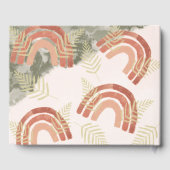 Boho Rainbow Gästebuch (Rückseite)