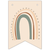 Boho Rainbow Geburtstagsbuntflagge Wimpelkette (Dritte Fahne)