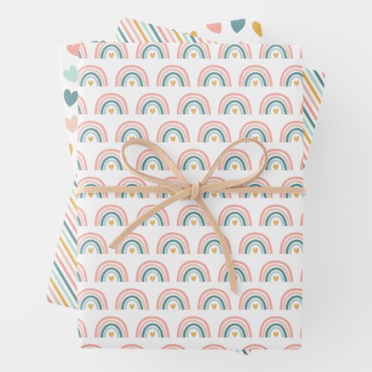 Boho Rainbow Geschenkpapier Set (Beispiel)