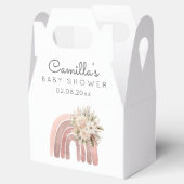 Boho Rainbow Girl Baby Shower Geschenkschachtel (Geöffnet)