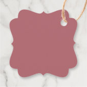 Boho Rainbow Girl Baby Shower Vielen Dank Geschenkanhänger (Rückseite)