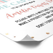 Boho Rainbow Girl Birthday Time Kapselunterschrift Poster (Ecke)